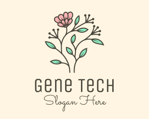 Feminine Flower Plant logo design