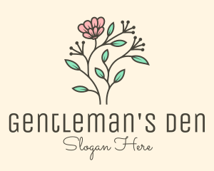 Feminine Flower Plant logo design