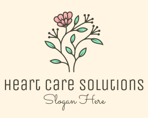 Feminine Flower Plant logo design