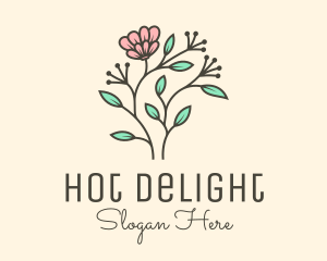 Feminine Flower Plant logo design