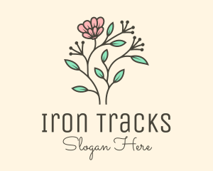 Feminine Flower Plant logo design