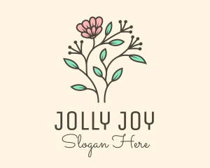 Feminine Flower Plant logo design