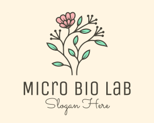 Feminine Flower Plant logo design