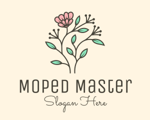 Feminine Flower Plant logo design