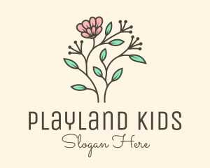 Feminine Flower Plant logo design