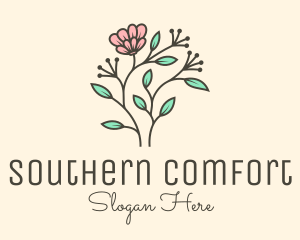 Feminine Flower Plant logo design