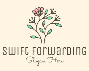 Feminine Flower Plant logo design