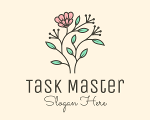 Feminine Flower Plant logo design