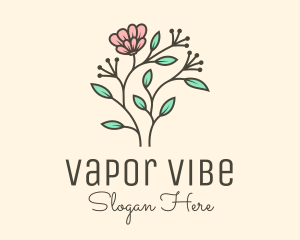 Feminine Flower Plant logo design