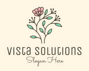 Feminine Flower Plant logo design