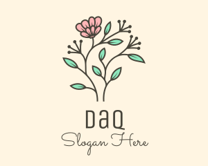 Massage - Feminine Flower Plant logo design