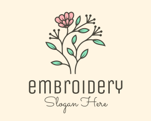 Feminine Flower Plant logo design