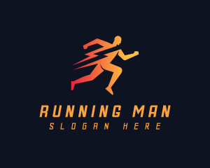 Lightning Human Run Logo