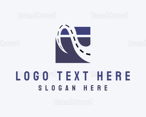 Abstract Road Letter A Logo