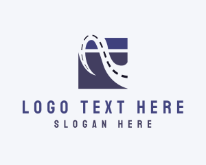 Indigo - Abstract Road Letter A logo design