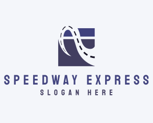 Freeway - Abstract Road Letter A logo design