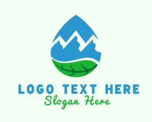 Fluid - Mountain Spring Water logo design