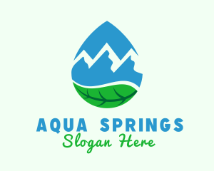 Mountain Spring Water logo design