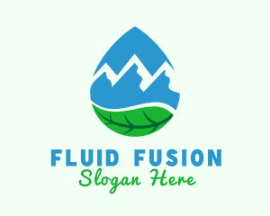 Mountain Spring Water logo design