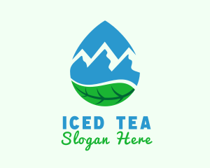 Mountain Spring Water logo design