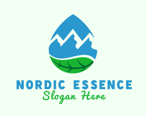 Mountain Spring Water logo design