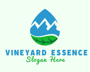 Mountain Spring Water logo design