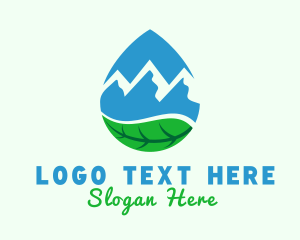 Liquid - Mountain Spring Water logo design
