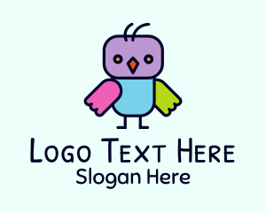 Quail - Baby Owl Toy logo design