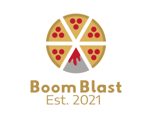 Volcano Lava Pizza logo design