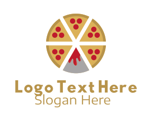 Volcano Lava Pizza Logo