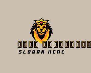 Mascot - Gaming Lion Crown logo design