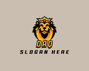 Predator - Gaming Lion Crown logo design
