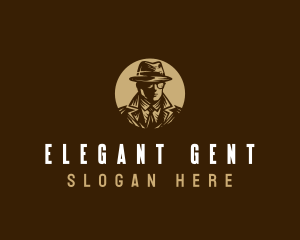 Spy Detective Gentleman logo design