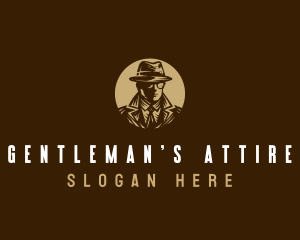 Spy Detective Gentleman logo design