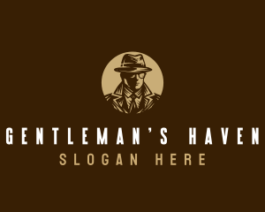 Spy Detective Gentleman logo design