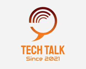 Tech Chat Bubble  logo design