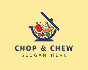 Vegetable Cooking Bowl Logo