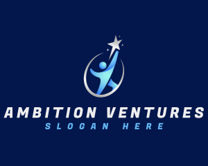 Ambition - Human Leader Goal Ambition logo design