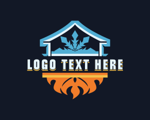 Scorch - HVAC Ice Fire logo design