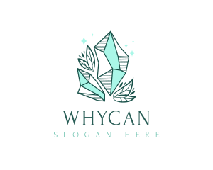 Mystic - Elegant Crystal Leaf logo design