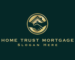 Mortgage - Mortgage Leasing Realty Handshake logo design