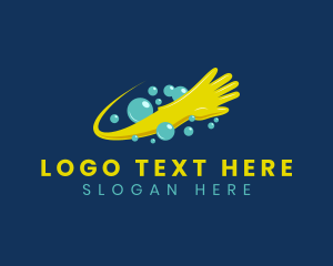 Cleaning - Cleaning Glove Sanitation logo design