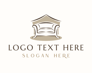 Home Staging - Armchair Sofa Furniture logo design