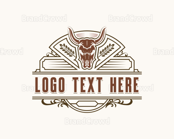 Texas Bull Leather Logo