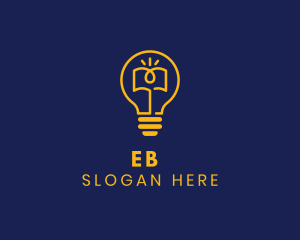 Education - Book Bulb Learning logo design