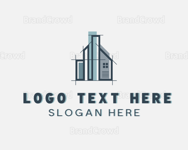 House Architect Contractor Logo