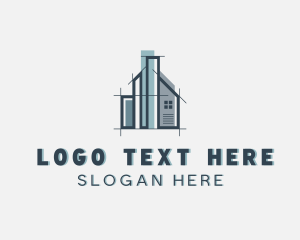 House Architect Contractor Logo