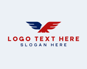 Nationalist - American Eagle Wings logo design