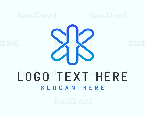 Modern Asterisk Letter Y Logo