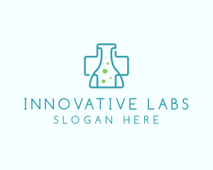 Cross Flask Lab  logo design